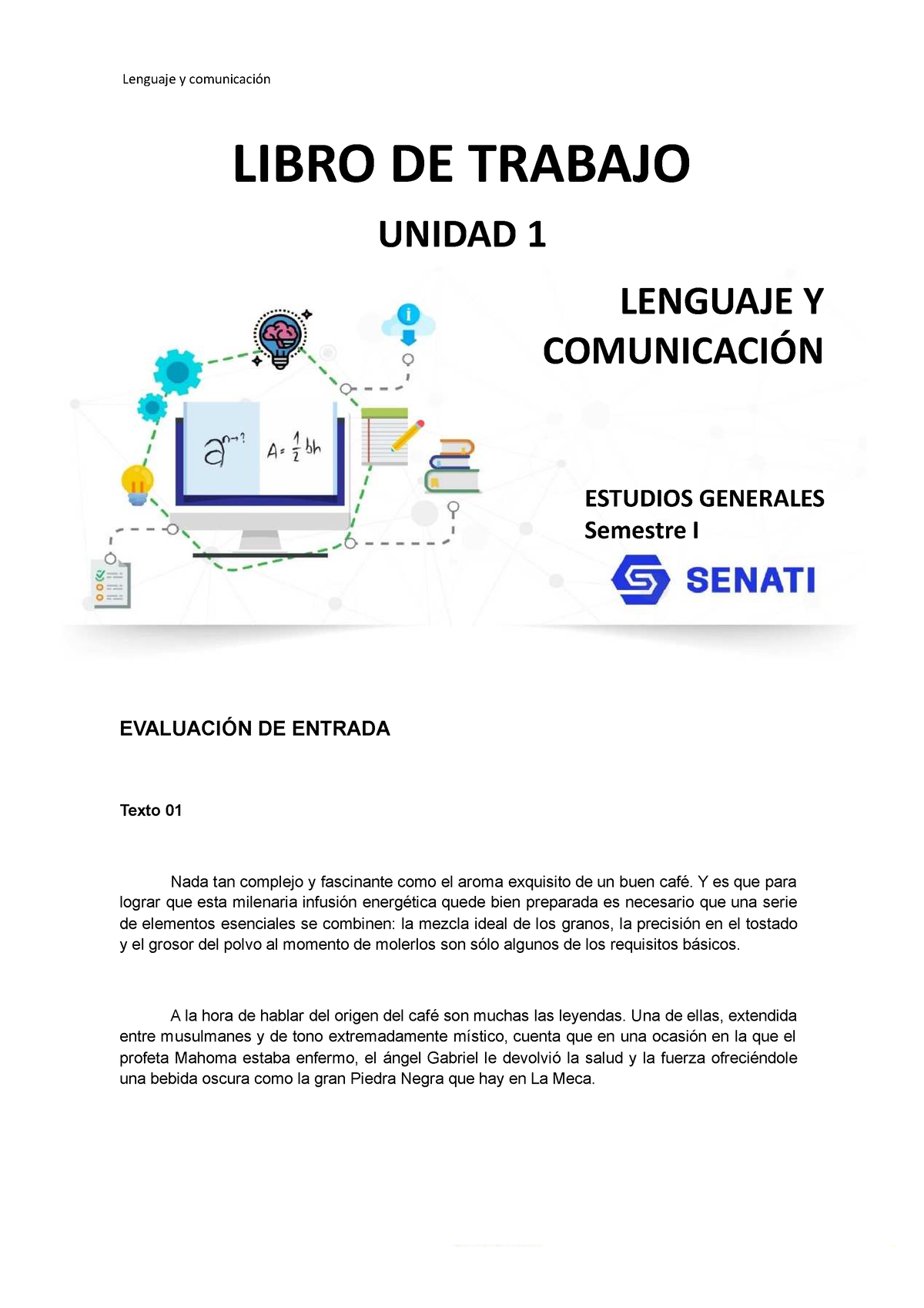 LIBRO DE TRABAJO UNIDAD 1 - LENGUAJE Y COMUNICACIÓN ESTUDIOS GENERALES ...