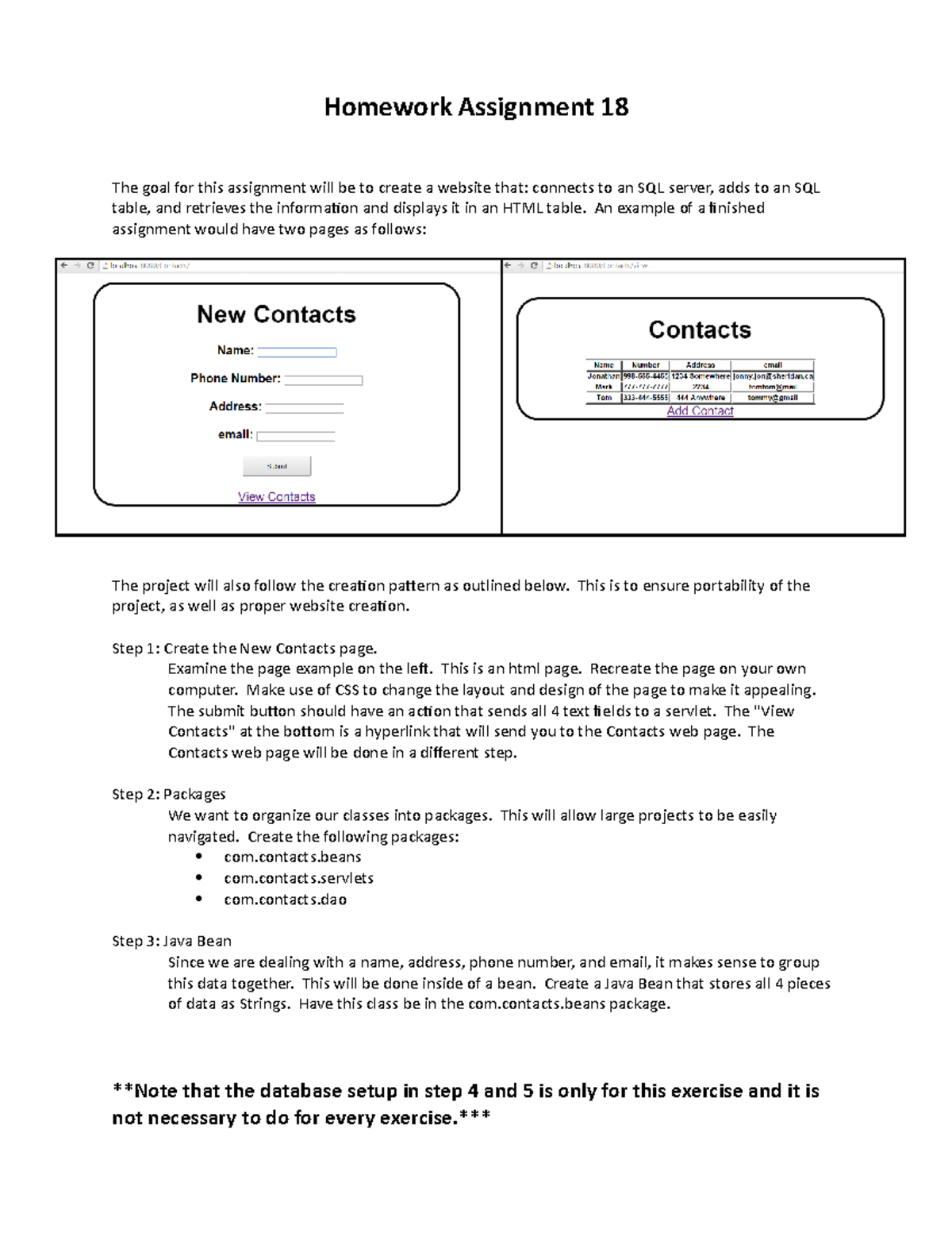 plan homework assignments