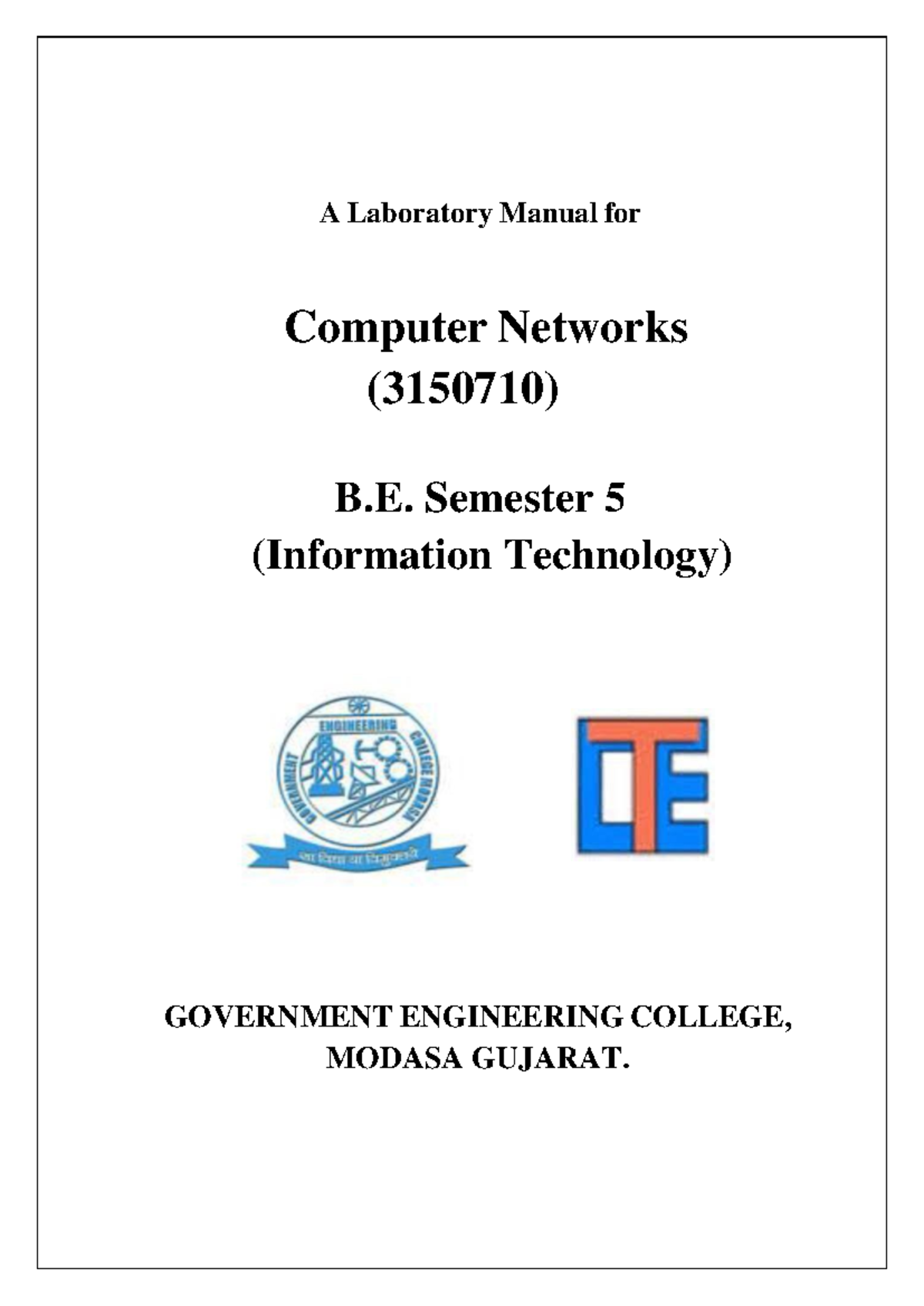 Kuldeep CN 3150710 A Laboratory Manual for Computer Networks