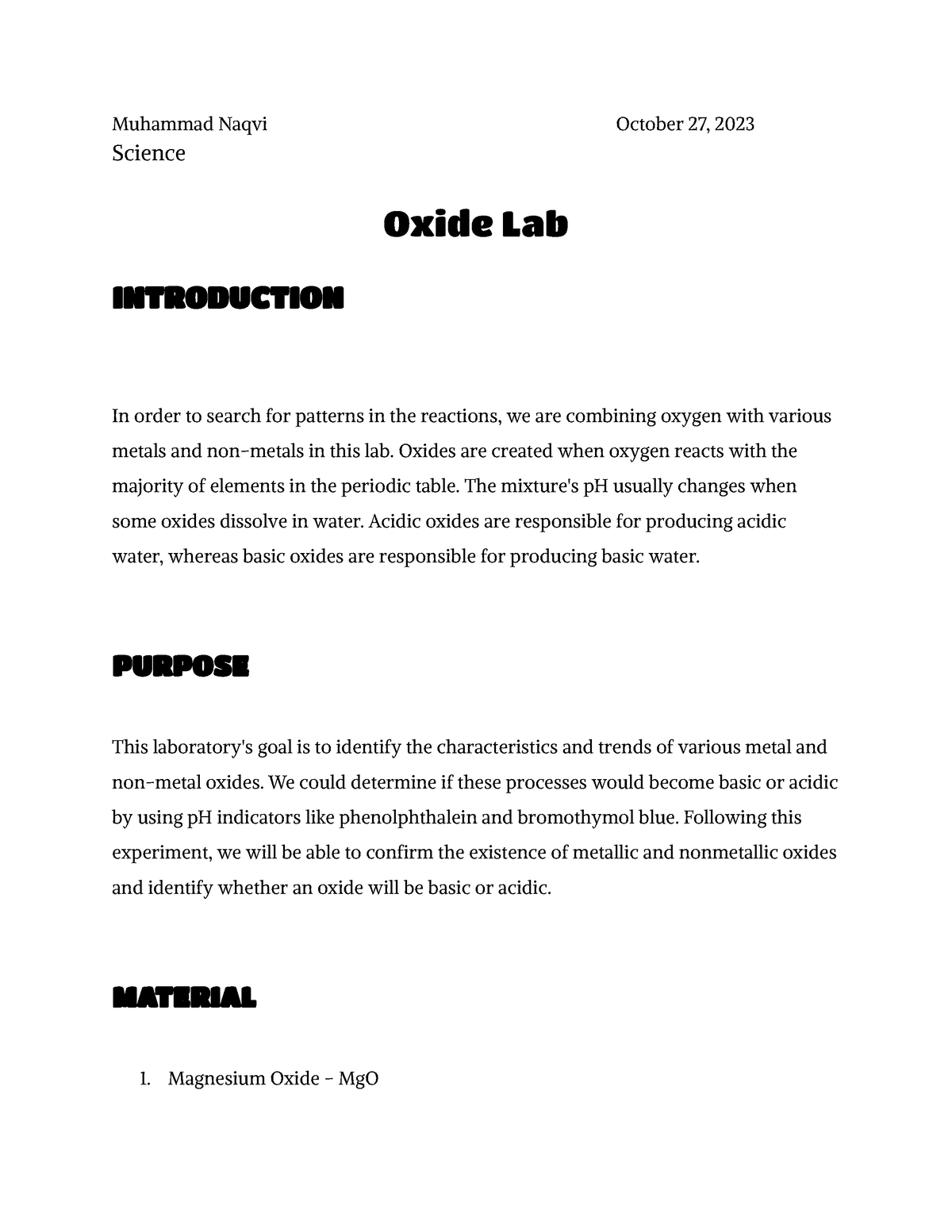 oxide basicity trend