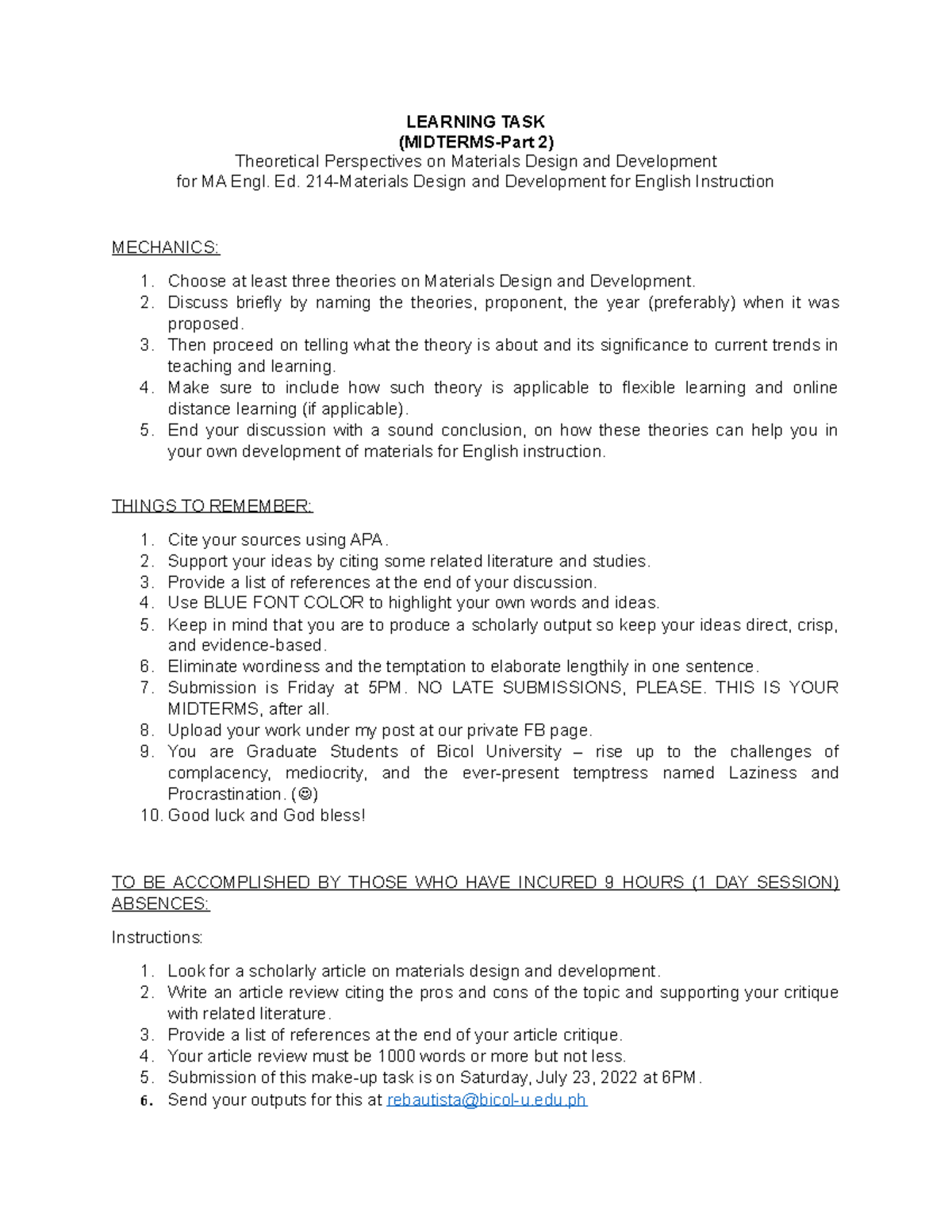 Learning-TASK- Midtermspart 2 - LEARNING TASK (MIDTERMS-Part 2 ...