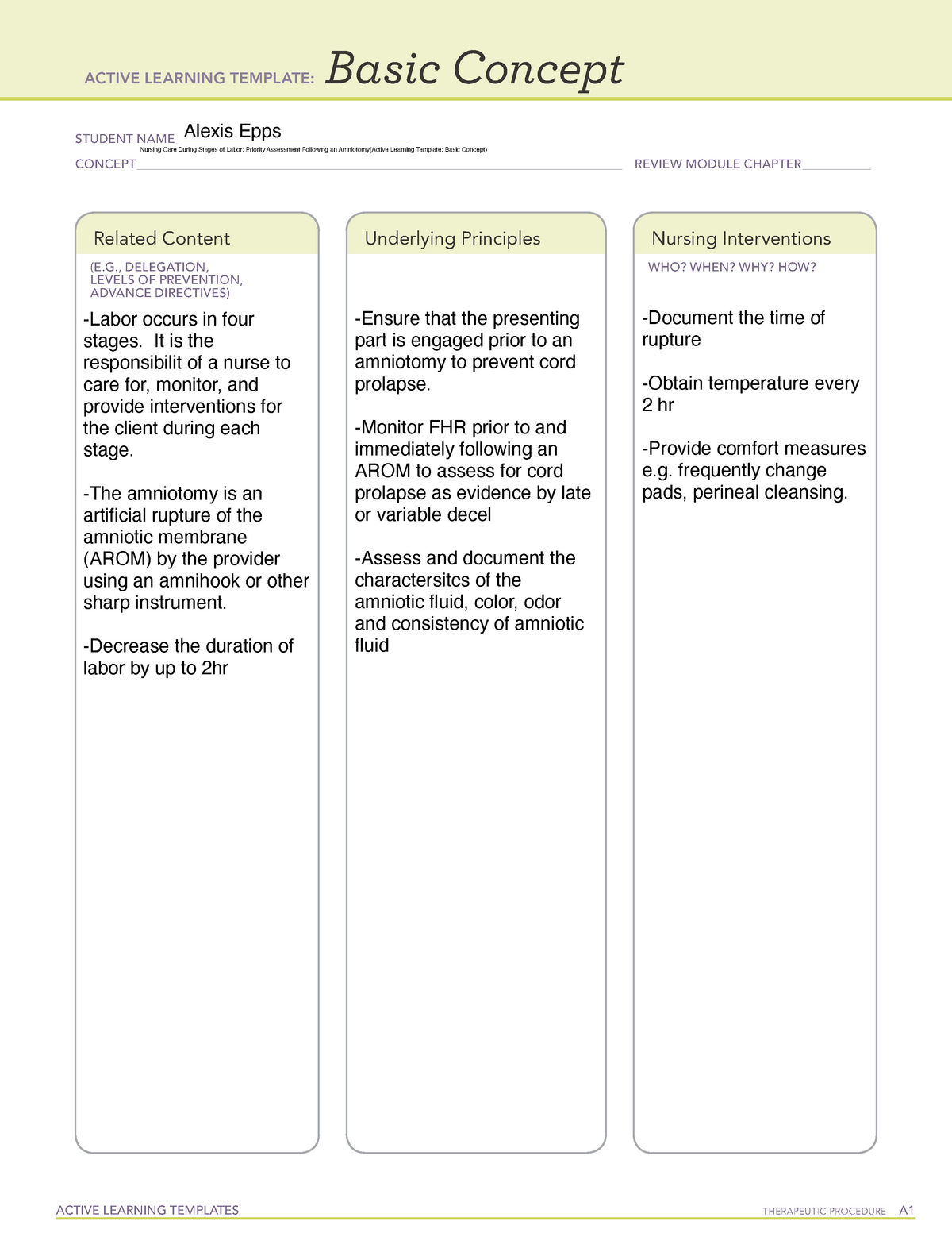 Active Learning Template Basic Concept