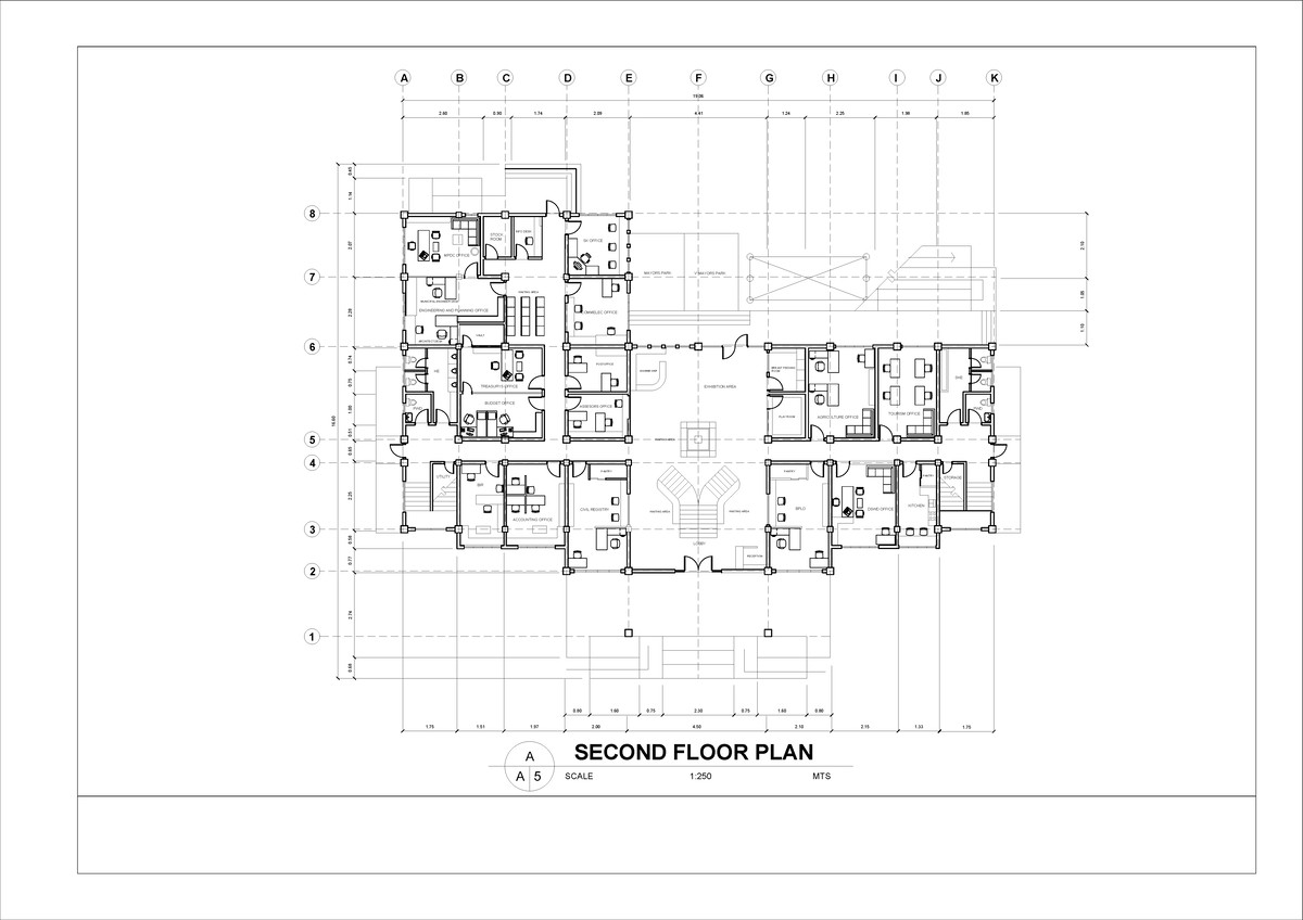 FP1DES6 - Pagbasehan - SECOND FLOOR PLAN SCALE 1:250 MTS A A 5 ...