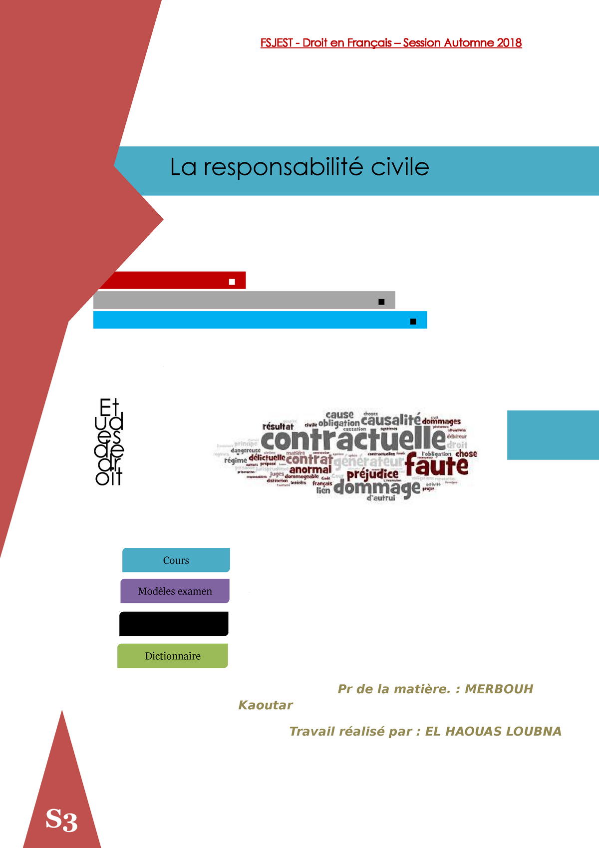 1-Responsabilité Civile-ok - FSJEST - Droit En Français – Session ...