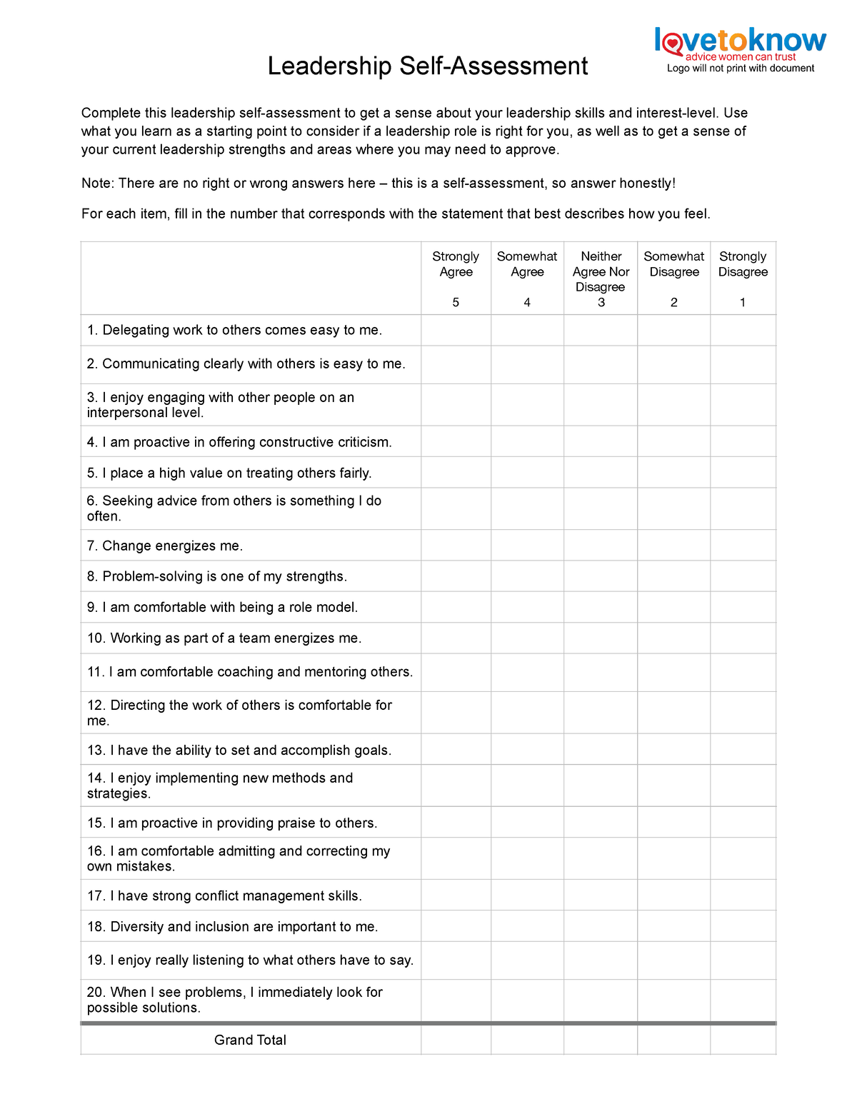 4. Leadership-self-assessment v1 - Leadership Self-Assessment Complete ...