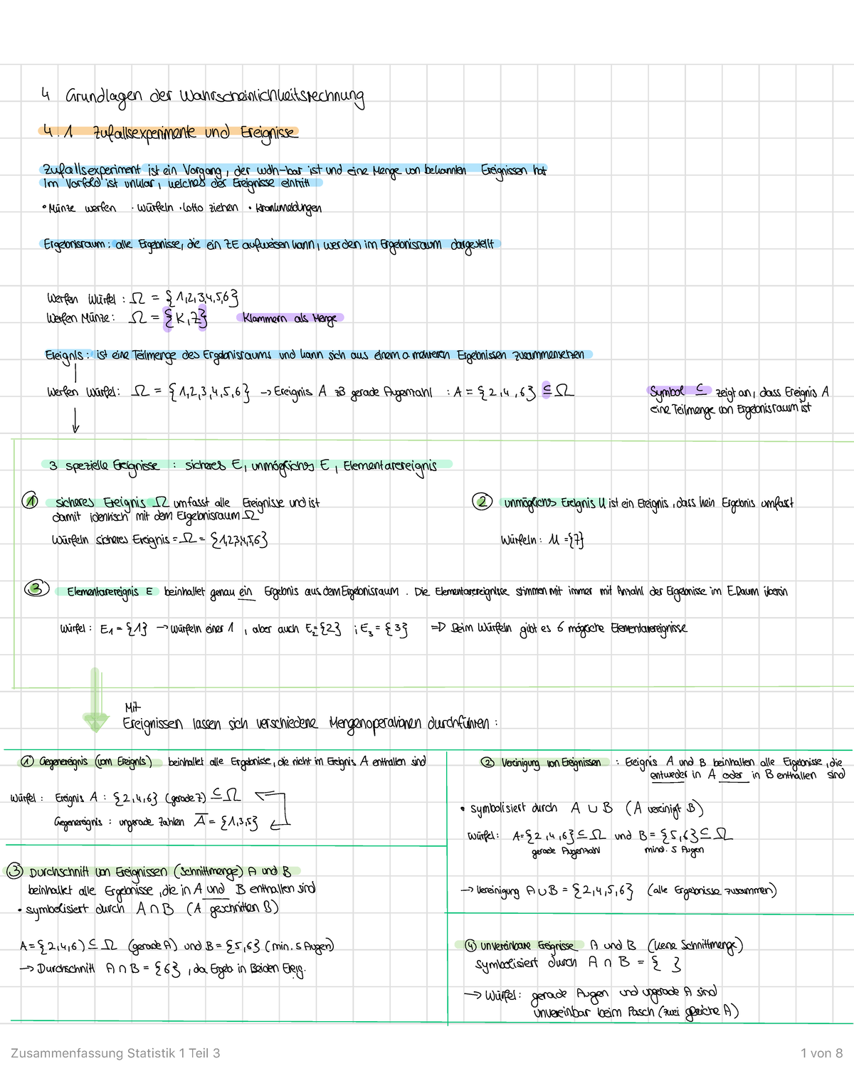 Zusammenfassung Von Die Räuber Zusammenfassung Statistik 1 Teil 3 - 4 Grundlagend e r