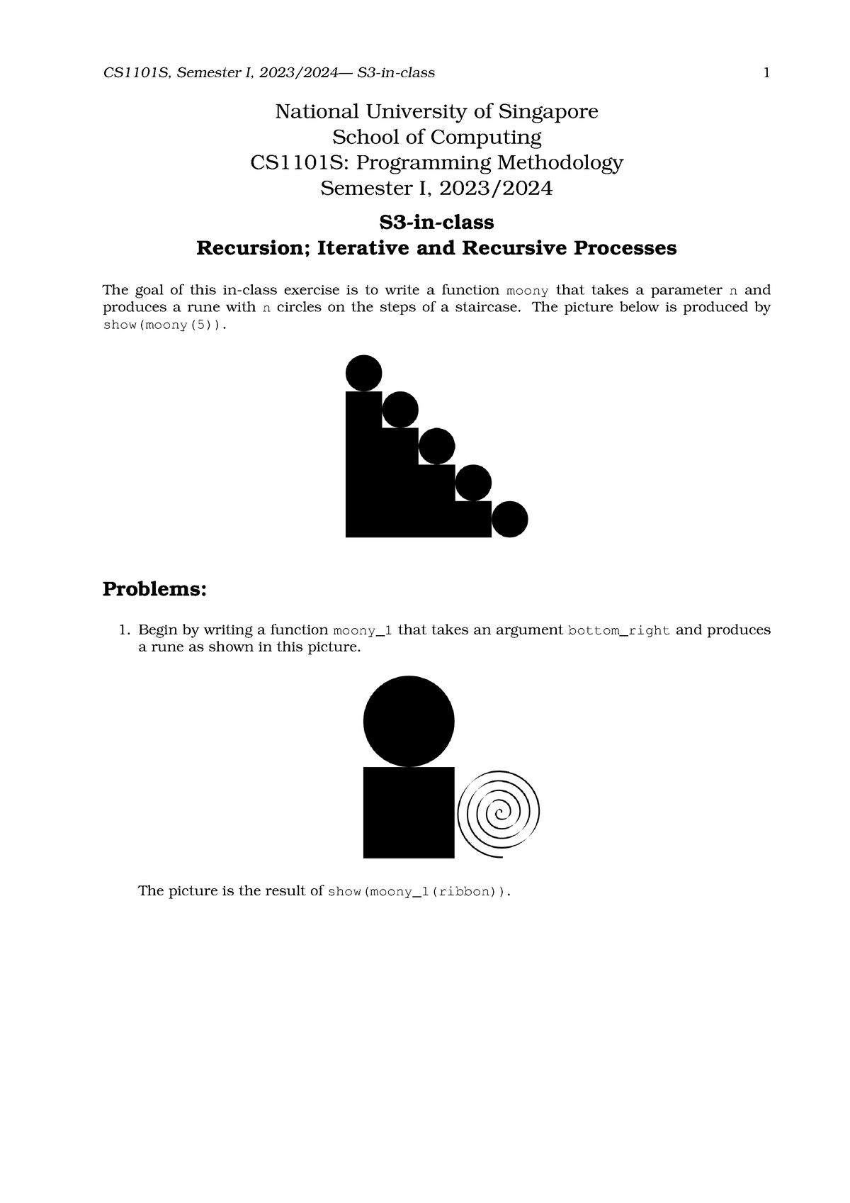 Studio S3 In Class - Asasas - CS1101S, Semester I, 2023/2024— S3-in ...