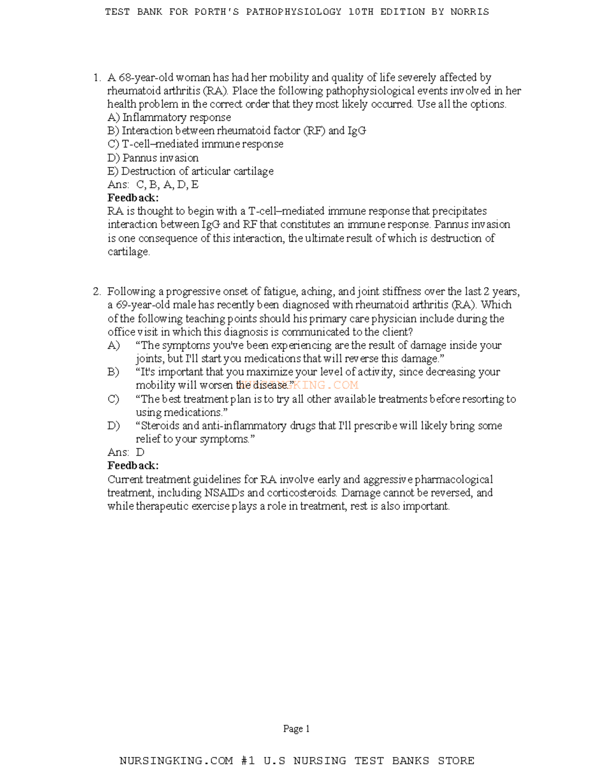 TB Chapter 50- Disorders Of Musculoskeletal Function - NURSINGKING Page ...