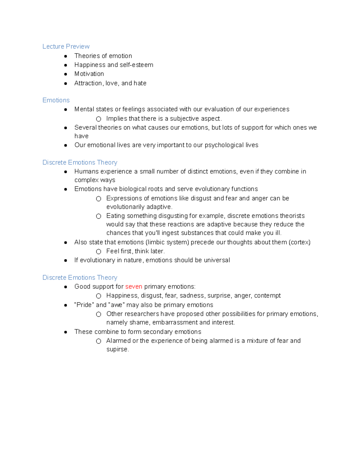 Chapter 11 Emotion Memory Lecture Preview Theories Of Emotion chapter-11-emotion-memory-lecture-preview-theories-of-emotion