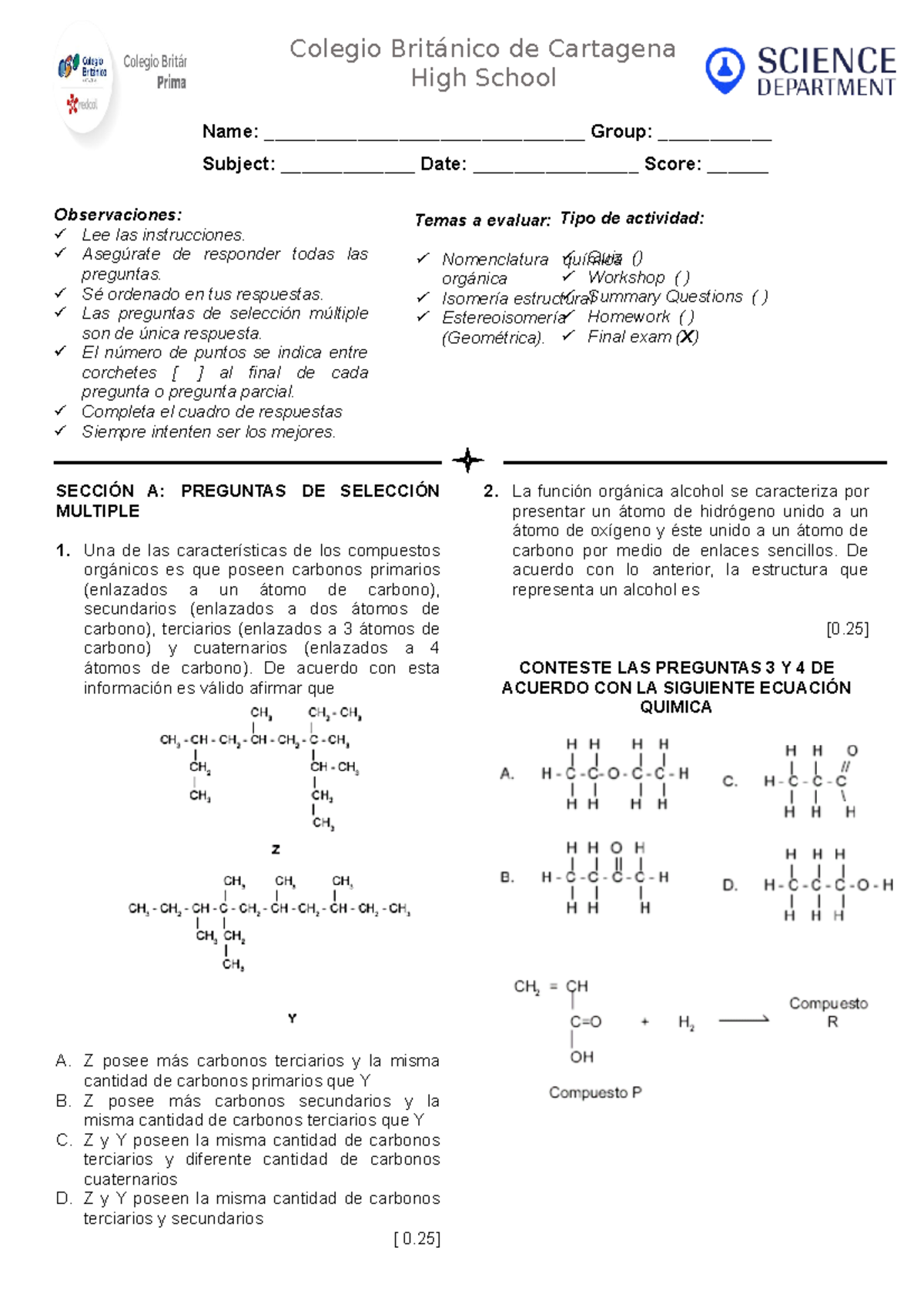 293172492 Preguntas De Seleccion Multiple Para Examen Preguntas De