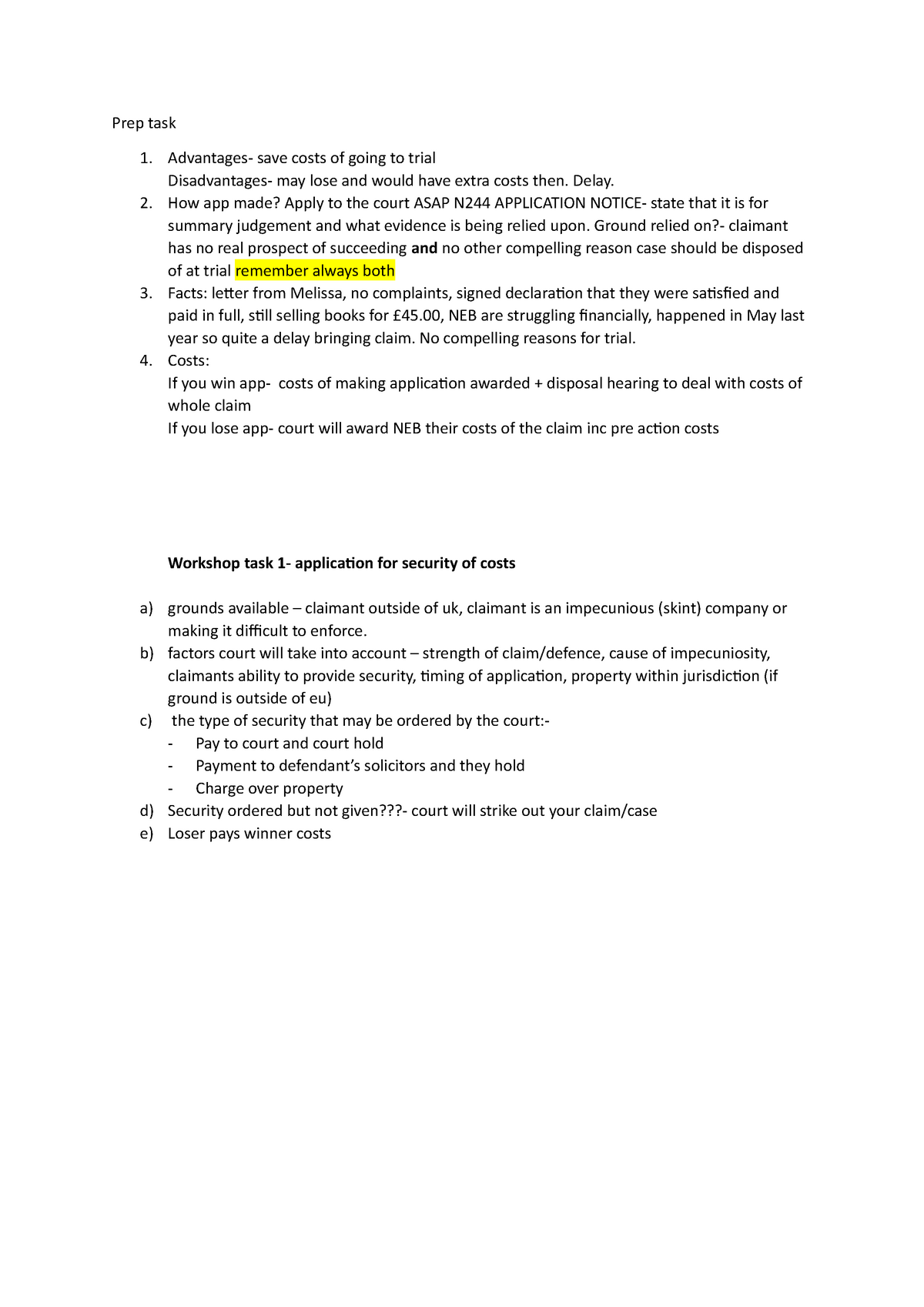 Prep Task WS6 - Preparatory Question For Workshop 6 Answer - Prep Task ...