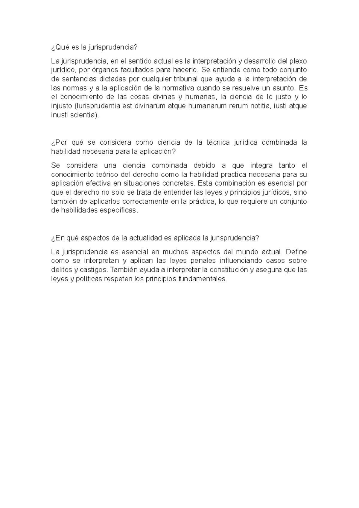 Qué es la jurisprudencia - ¿Qué es la jurisprudencia? La jurisprudencia