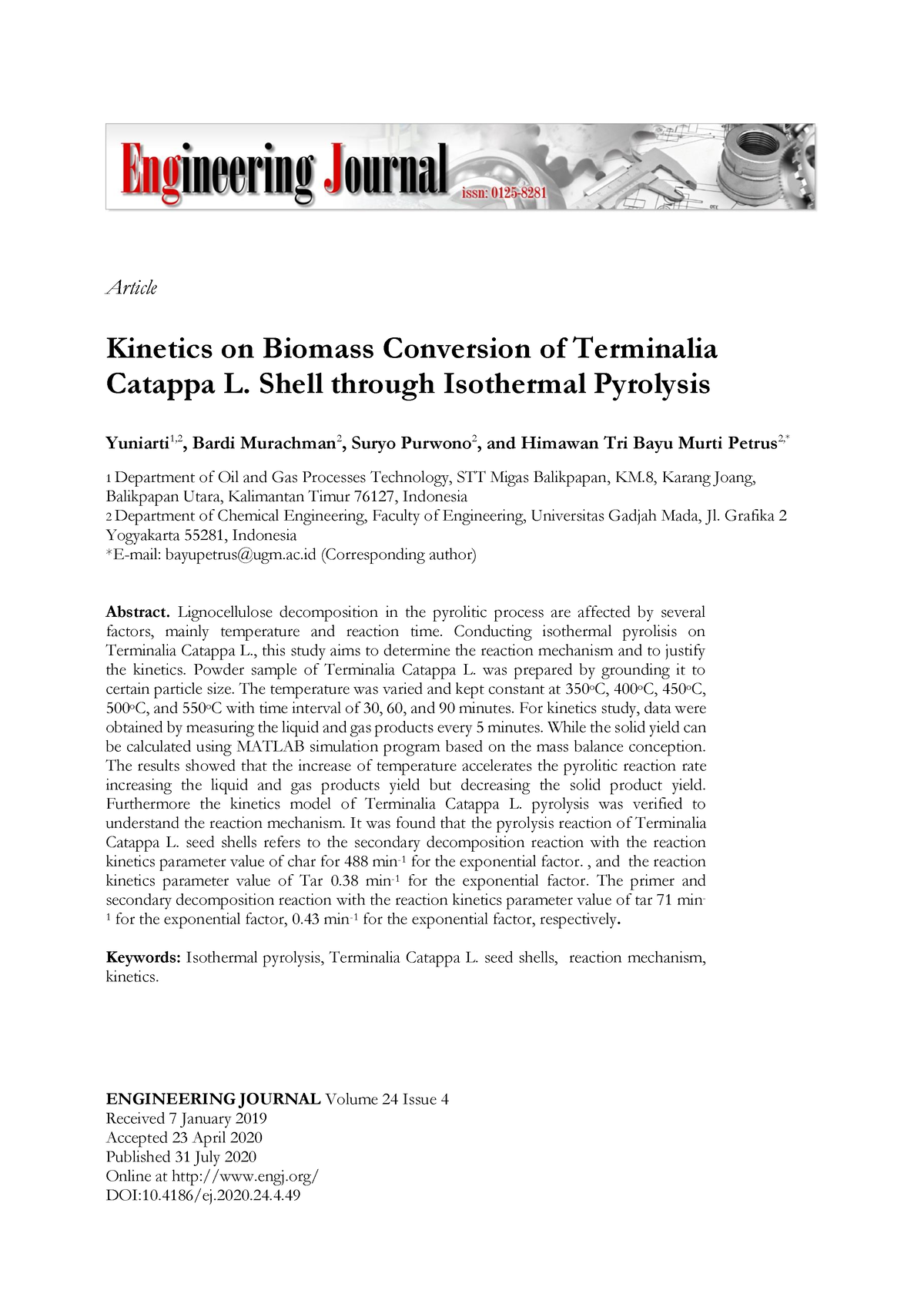 3199-Article Text-18515-1-10-202008 01 - Article Kinetics On Biomass ...