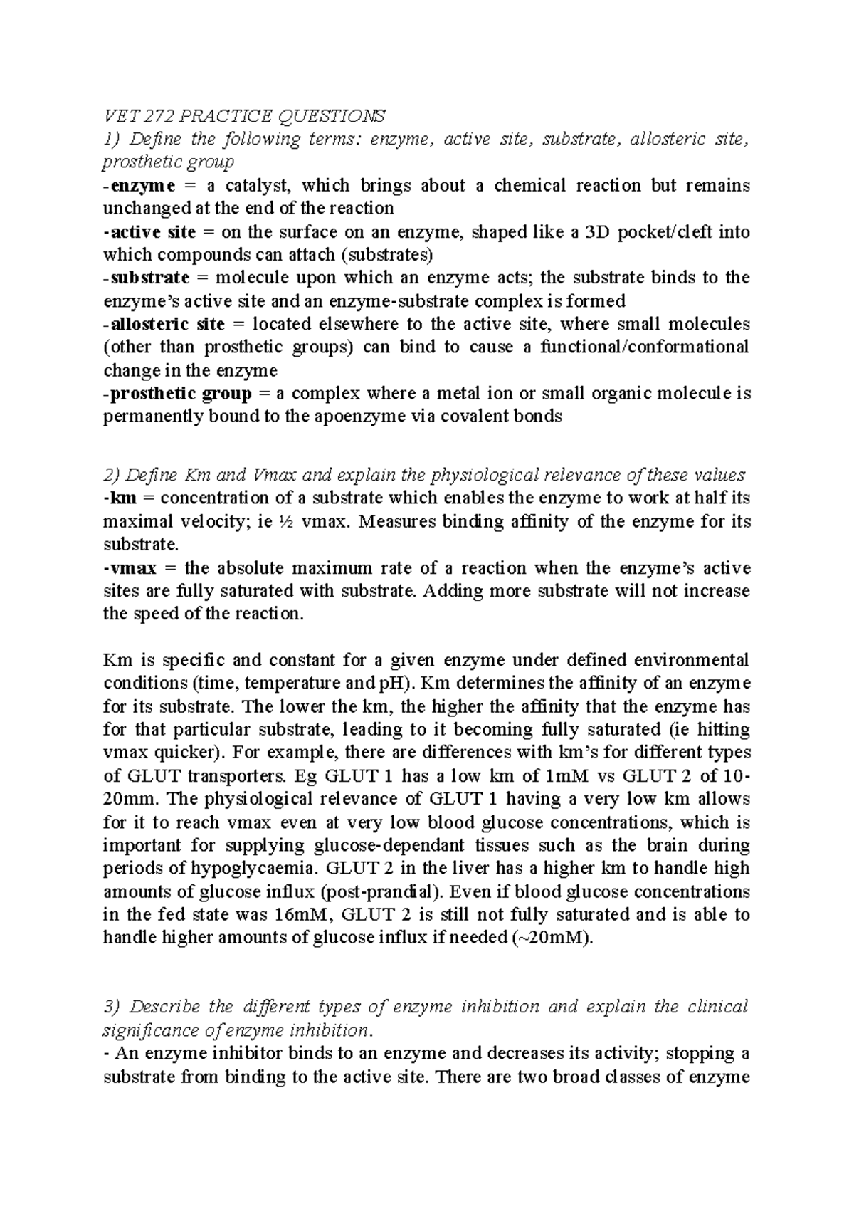 VET272 Question BANK VET 272 PRACTICE QUESTIONS 1) Define the