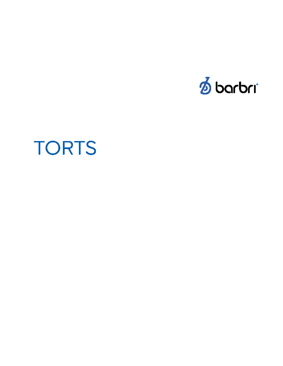 Torts-1 outline - TORTS ii. TORTS False Imprisonment a. Prima Facie ...
