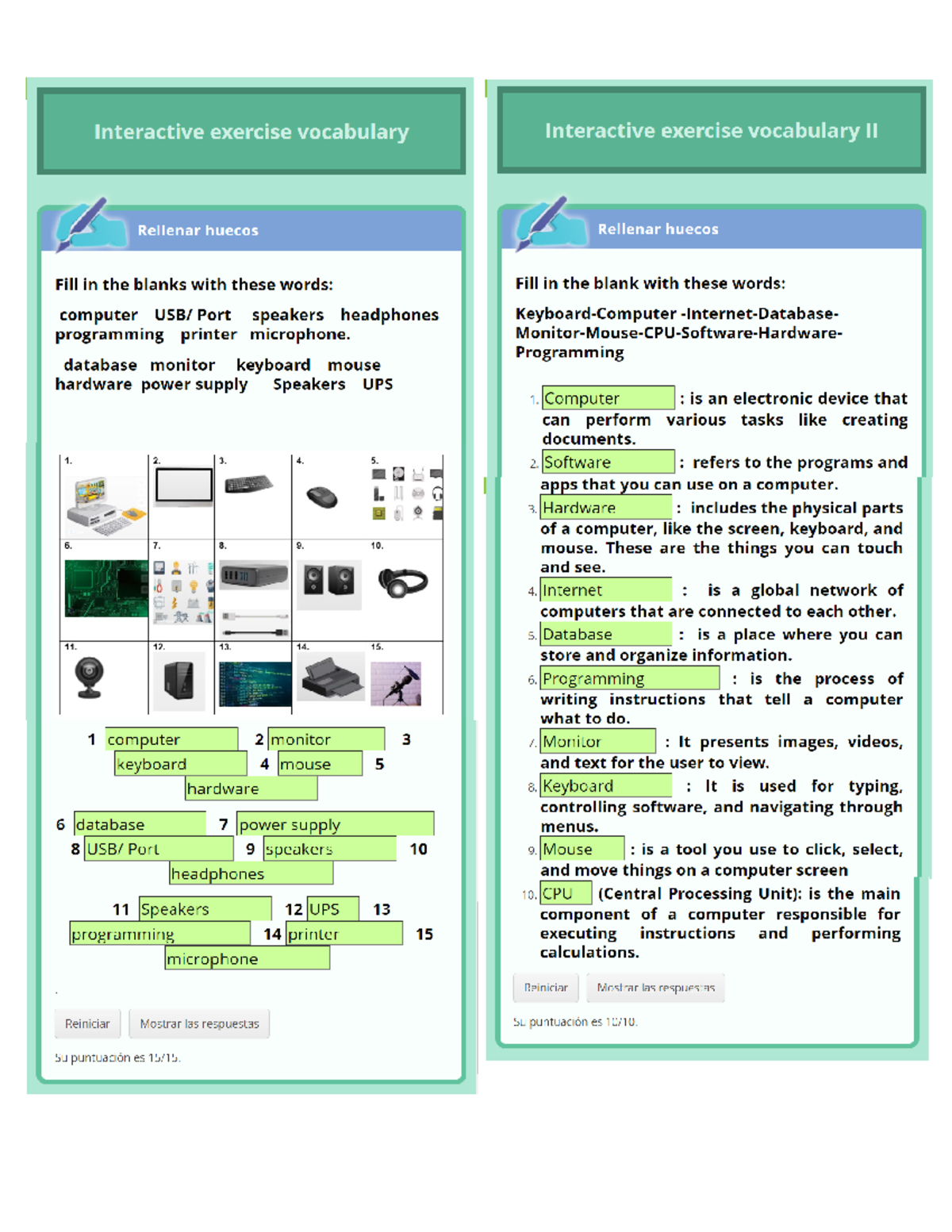 Interactive Exercise 2 - ingles - Studocu