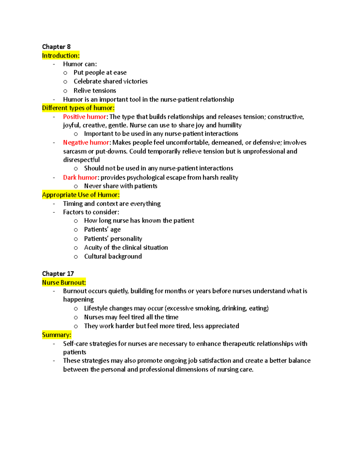 Chapter 8 and 17 Lecture Notes - Melhem - Chapter 8 Introduction ...