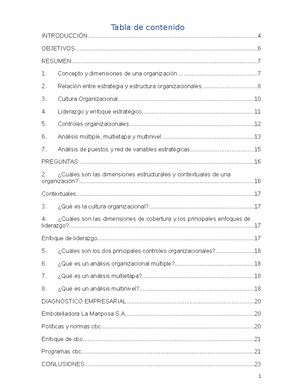 Tarea 2 - Metodología para el desarrollo de estudios organizacionales ...