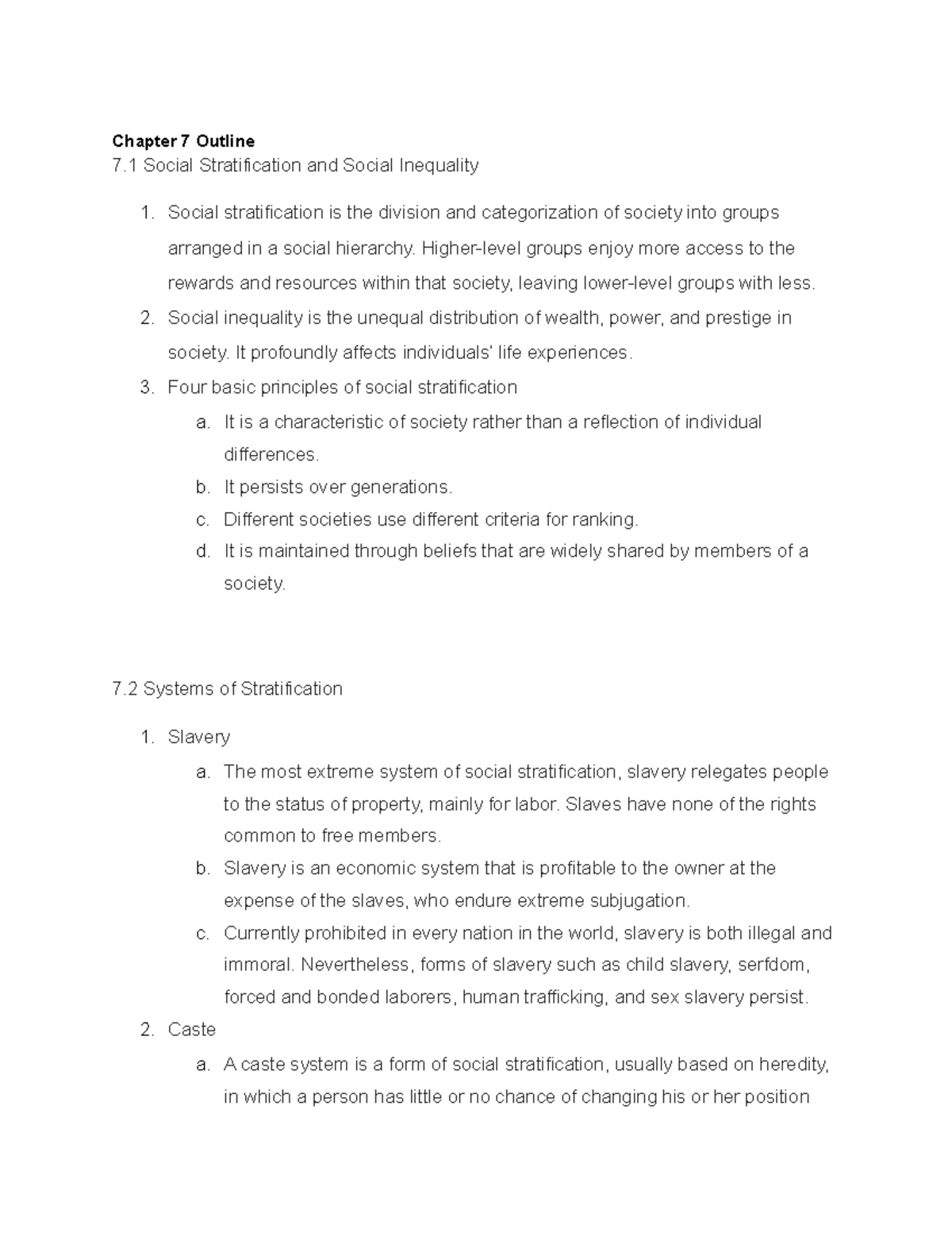 Chapter 7 Outline Teacher Calibria Chapter 7 Outline 7 Social