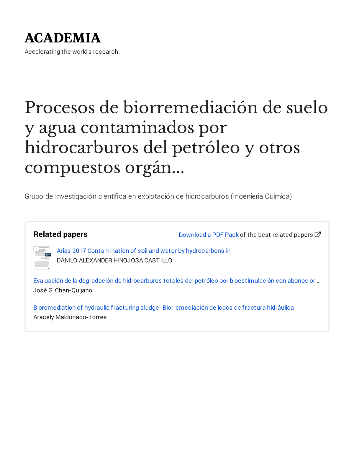 Lectura PC2 - Procesos De Biorremediacion De Suelo Y Agua Contaminados ...