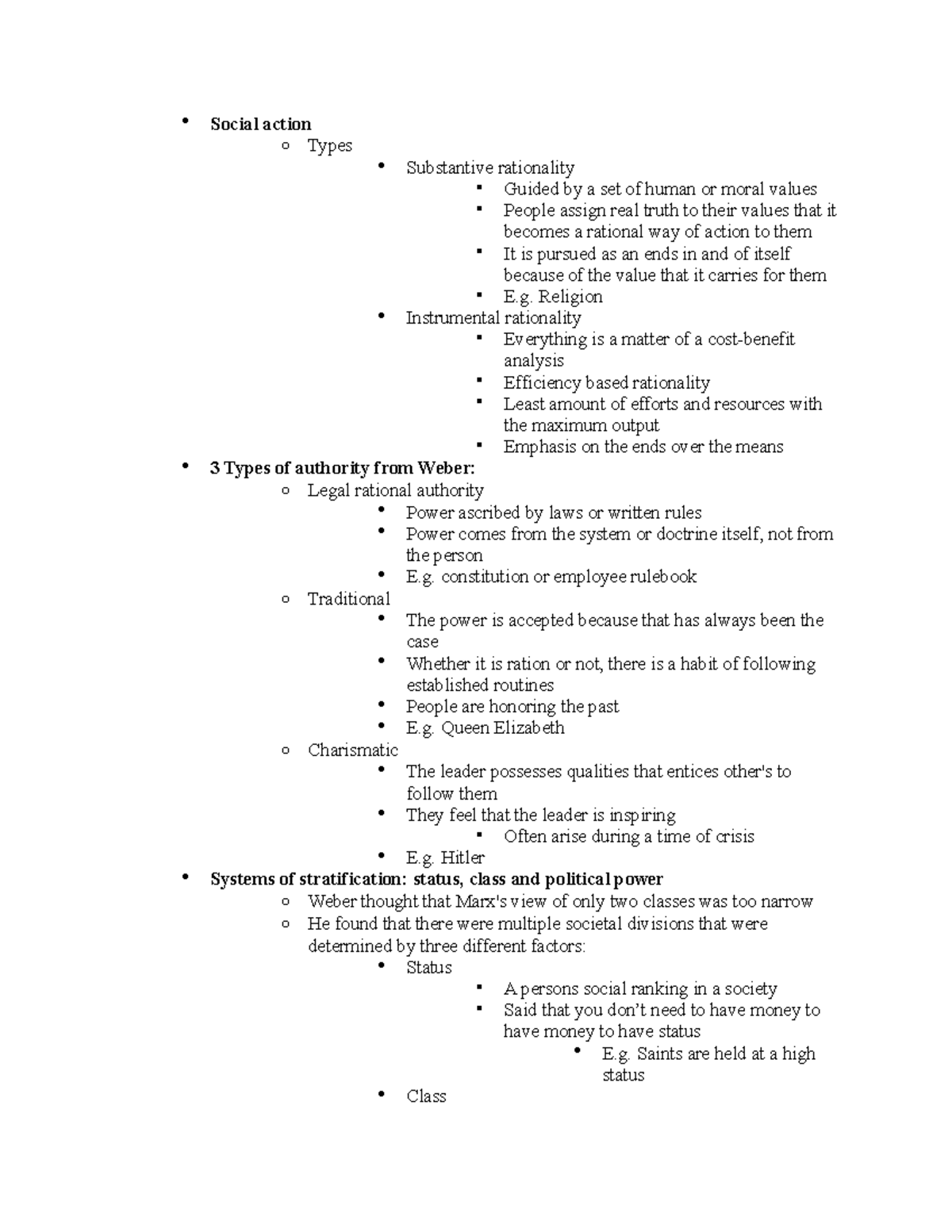 exam-3-study-guide-social-action-o-types-substantive-rationality