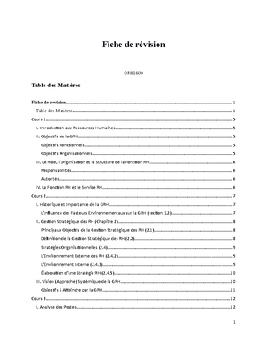 ORH1600 Bien Comprendre La RH - L’IMPORTANCECE DE BIEN GÉRER LES RH 1 ...