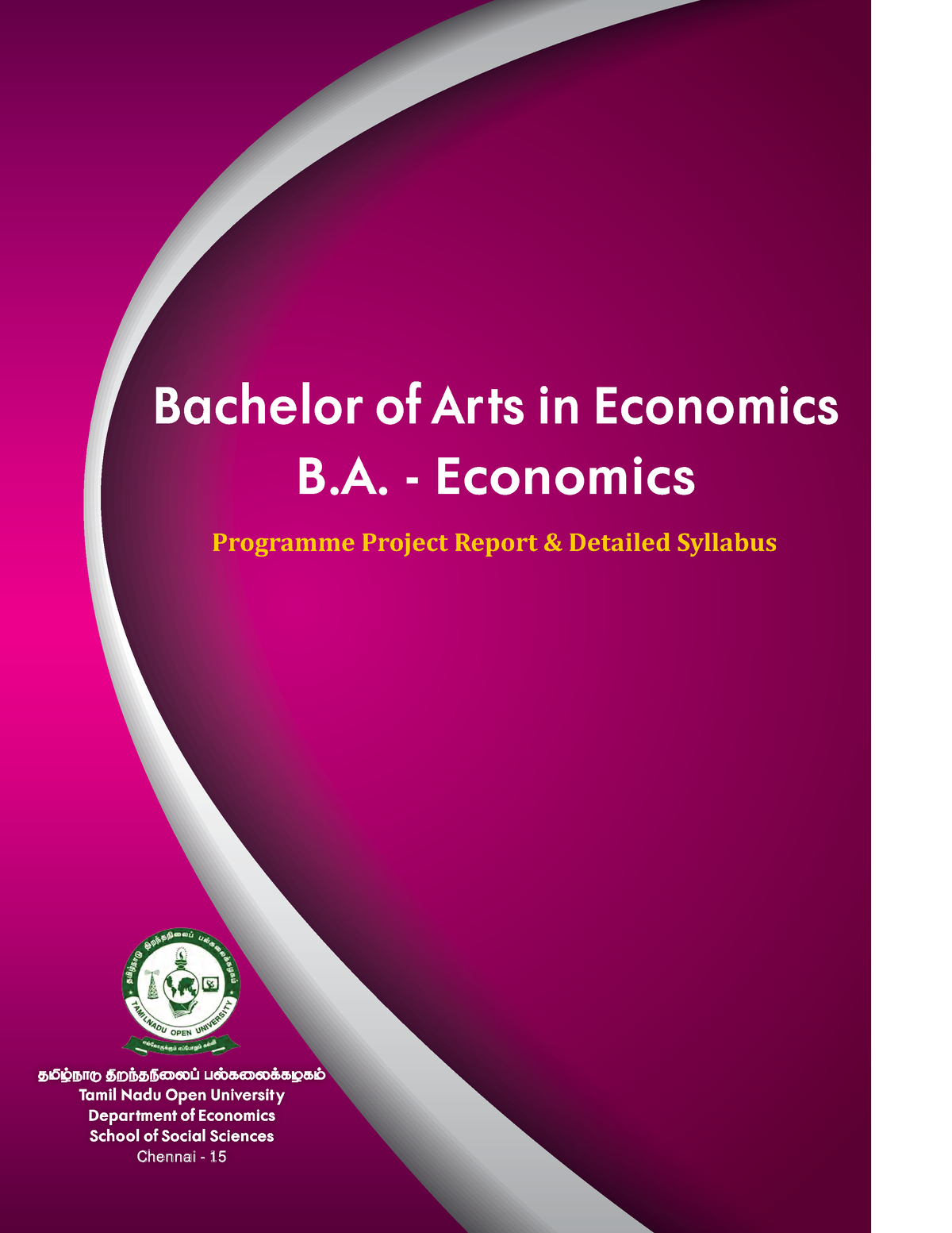 BA-Economics - BA - Economic - Bachelor Of Arts In Economics B ...