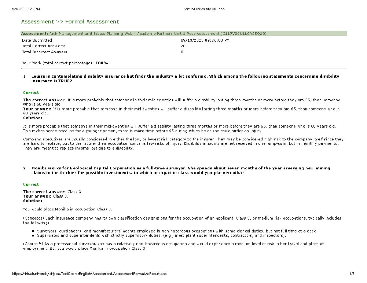 RM&EP - Unit #1 Formal Assessment - Assessment >> Formal Assessment ...