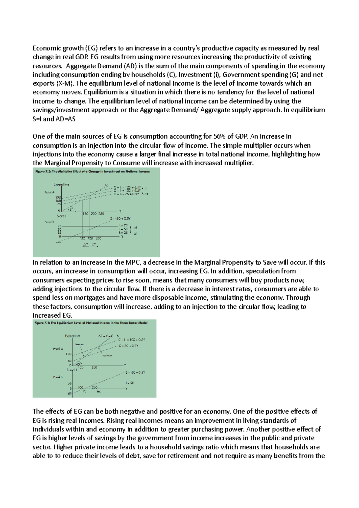 conclusion for economic growth essay