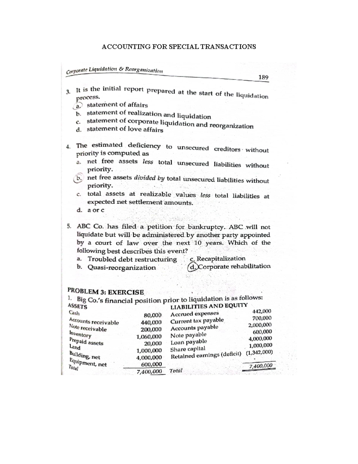 Accounting FOR Special Transactions Chapter 1 - BS Accountancy ...