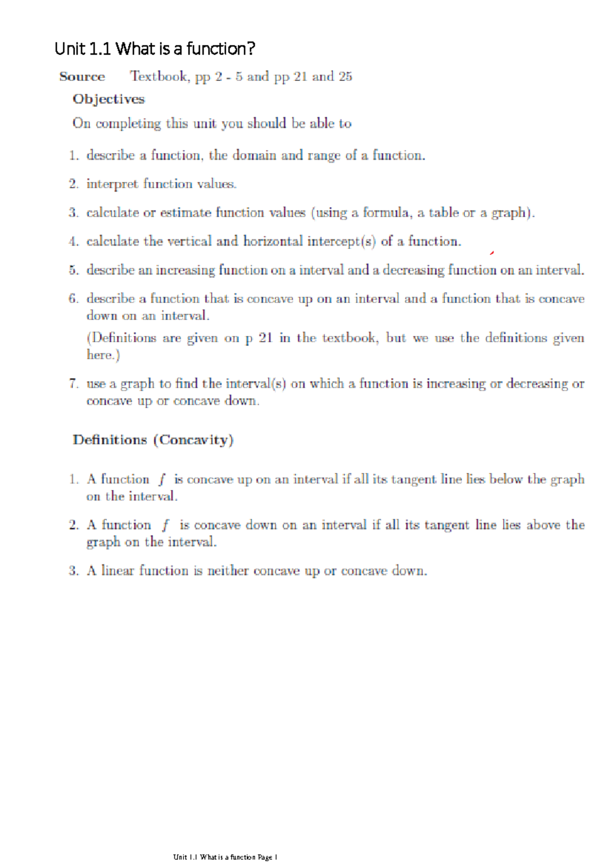 Unit 1.1 What is a function with annotation - Unit 1 What is a function ...