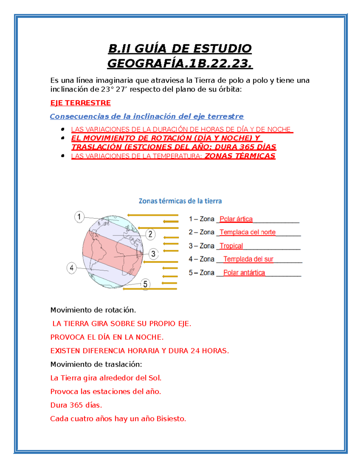 B.II GUÍA DE Estudio Geografía.1B.22.23 - B GUÍA DE ESTUDIO GEOGRAFÍA ...