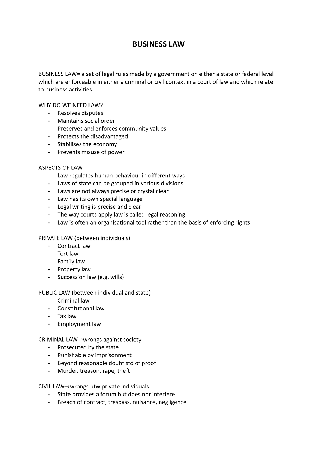 business-law-business-law-business-law-a-set-of-legal-rules-made-by