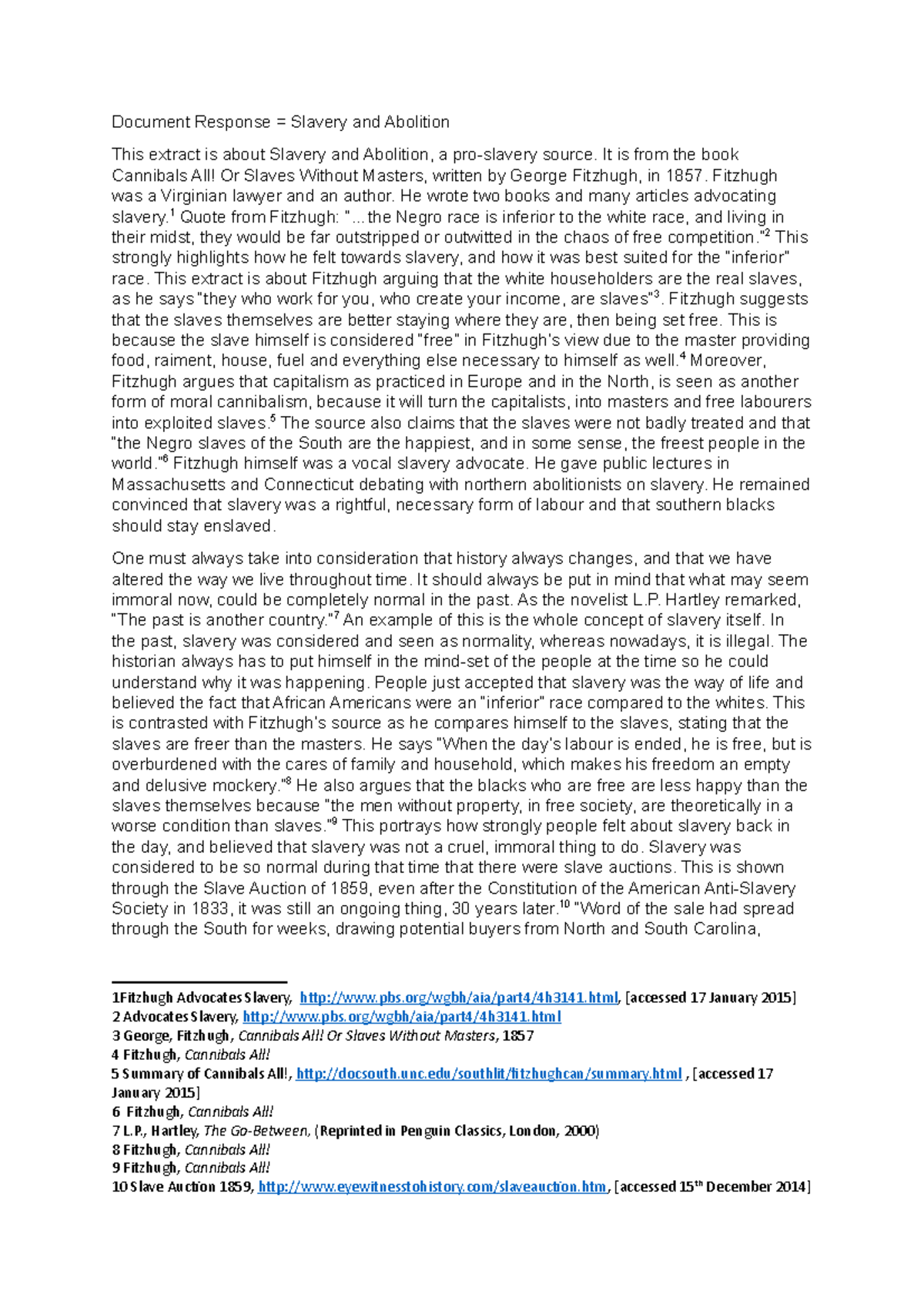 103 document response.odt - official - Document Response = Slavery and ...