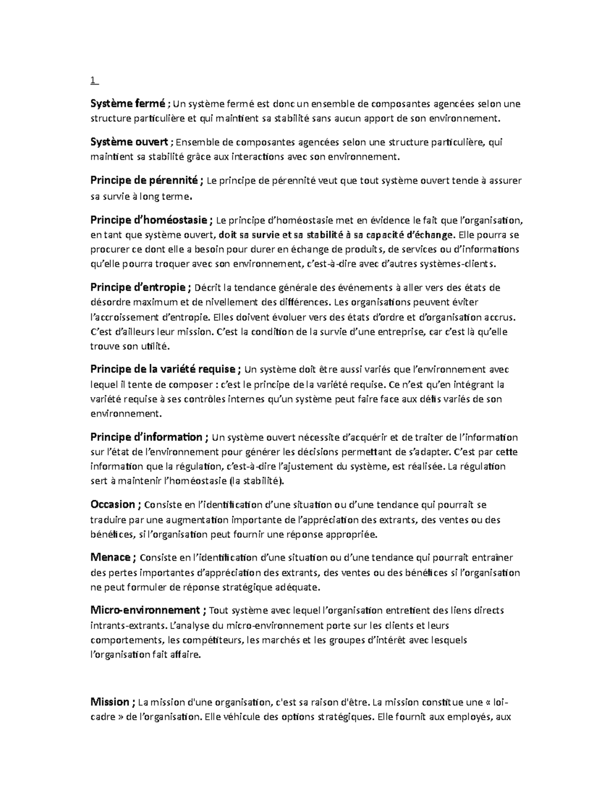 Chapitre 1 notes de cours - ADM 2013 - TÉLUQ - Studocu