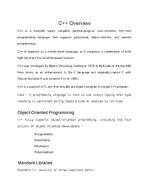 CPlus Plus Variable Types - C++ Variable Types A variable provides us ...