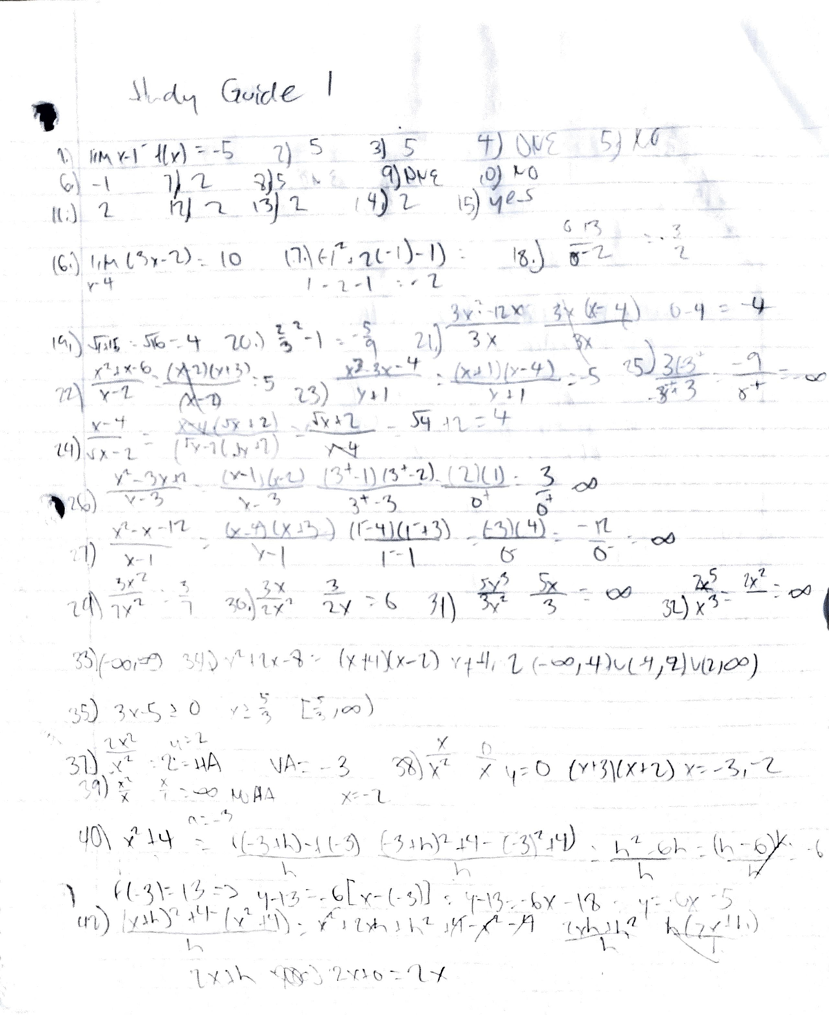 Math 261 Pt2 - Study Guide 3 For Exam 3 Calc 1. Directly Correlates To ...