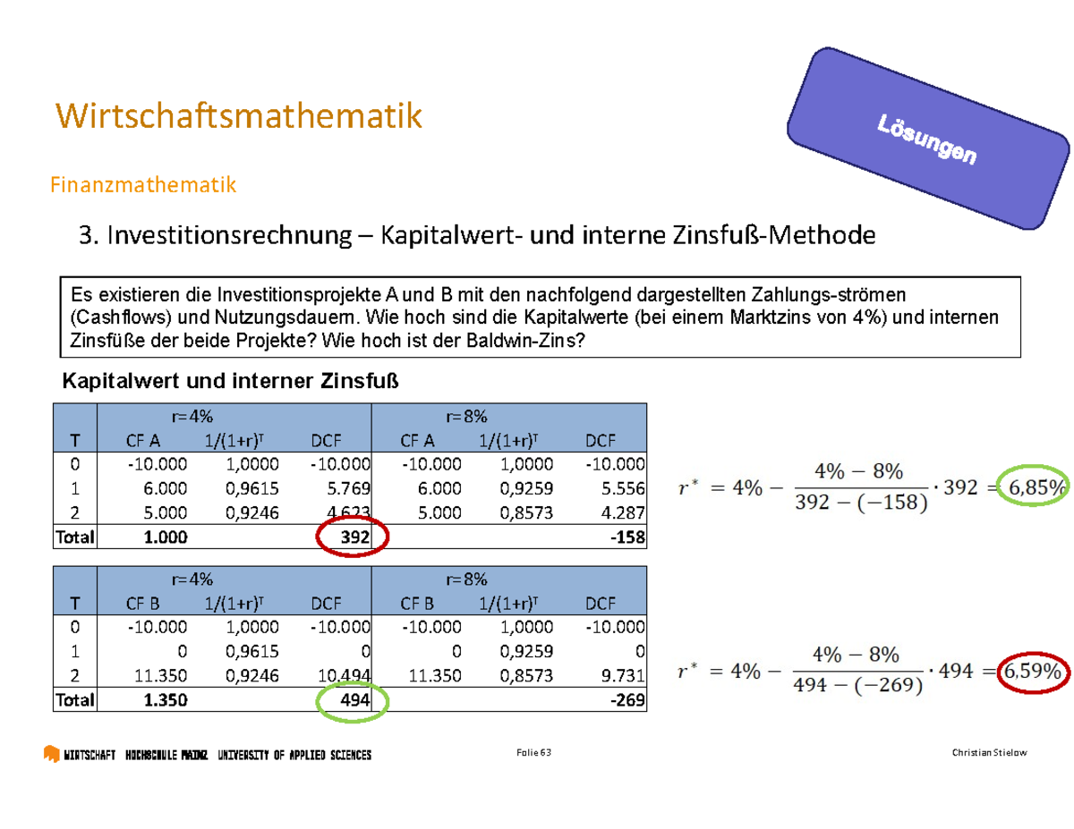 4 Finanzmathematik+WS22-23+WI A+-+Teil+3 - Finanzmathematik 3 ...