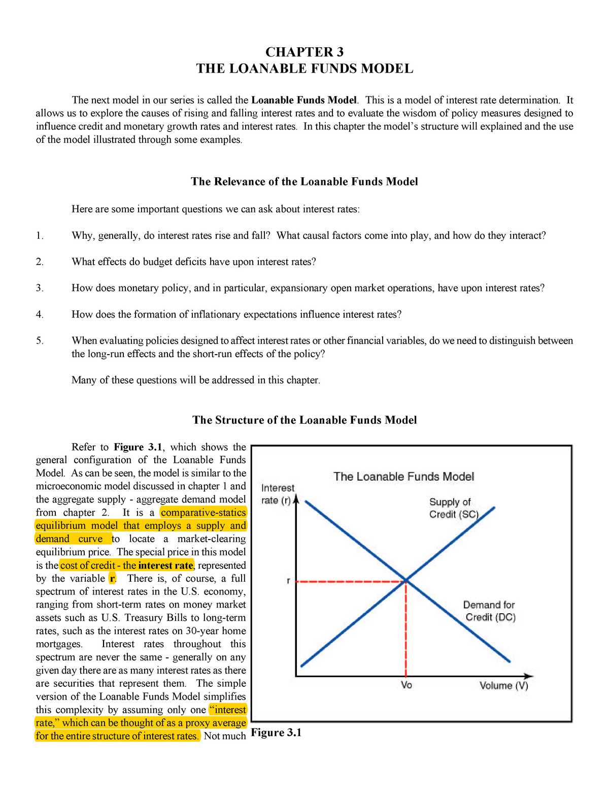 Loanable Funds Model Studocu