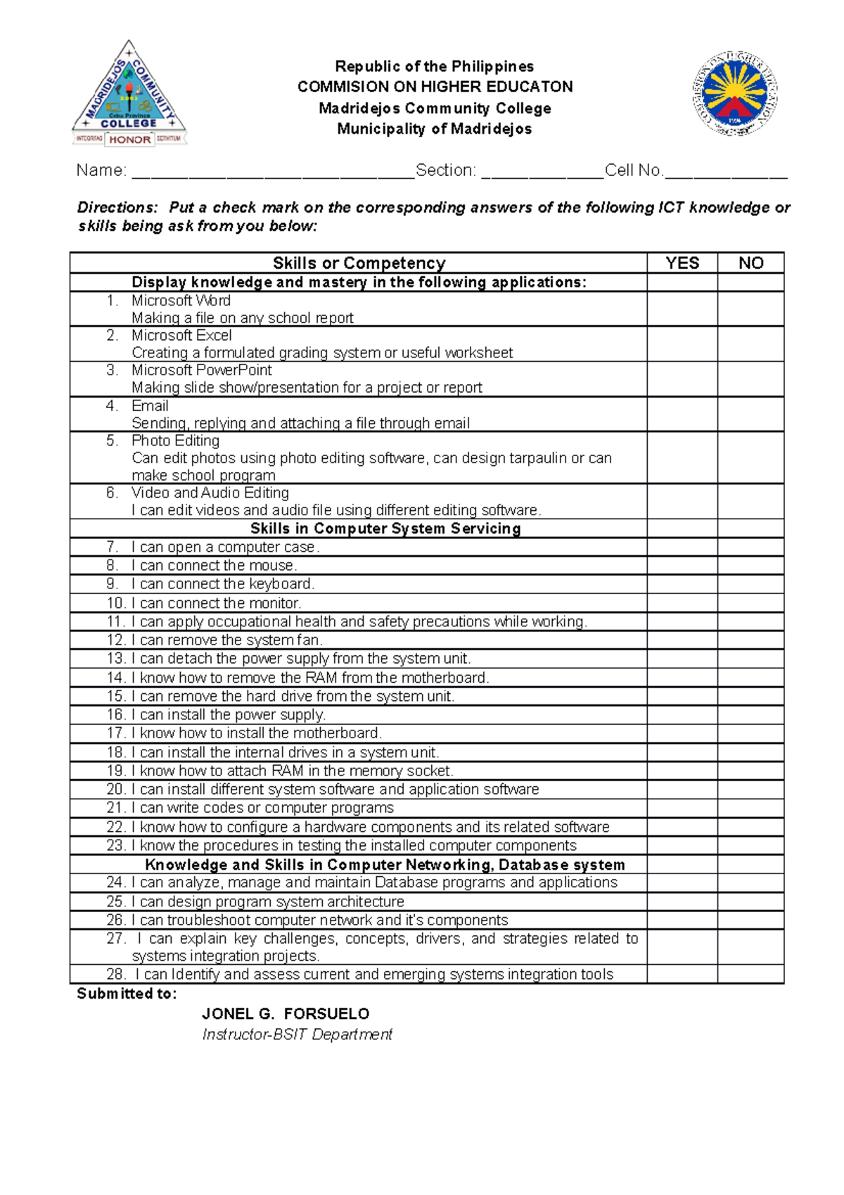 Diagnostic questions for ite 312-system integration and architecture ...