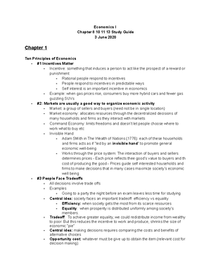 Econ 1 Microeconomics Chapter 7 Notes - Chapter 7 Notes — Markets ...