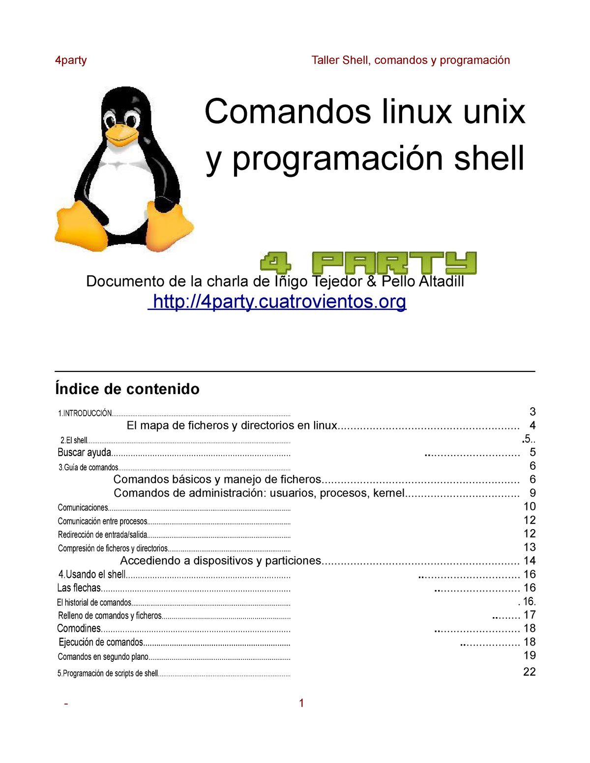 Shell-Linux - Programacion - Comandos Linux Unix Y Programación Shell ...