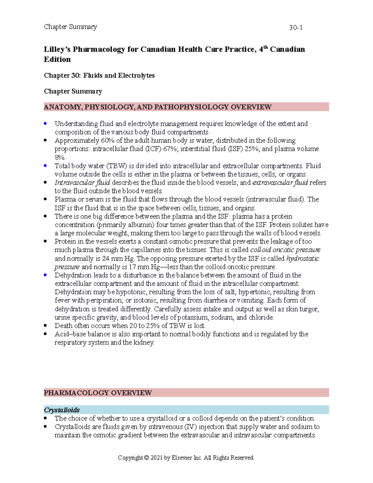 Chapter 030 - Lilley’s Pharmacology for Canadian Health Care Practice ...