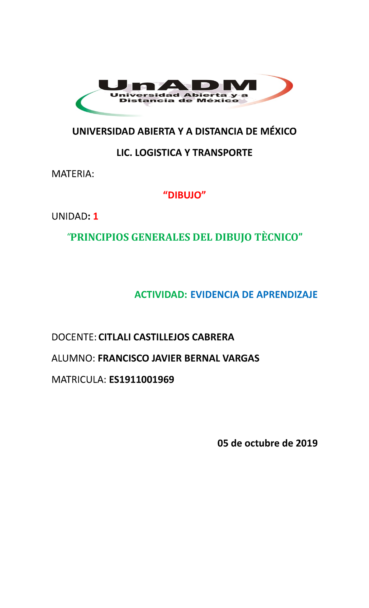 LDIB U1 EA FRBV - resumen - UNIVERSIDAD ABIERTA Y A DISTANCIA DE MÉXICO ...