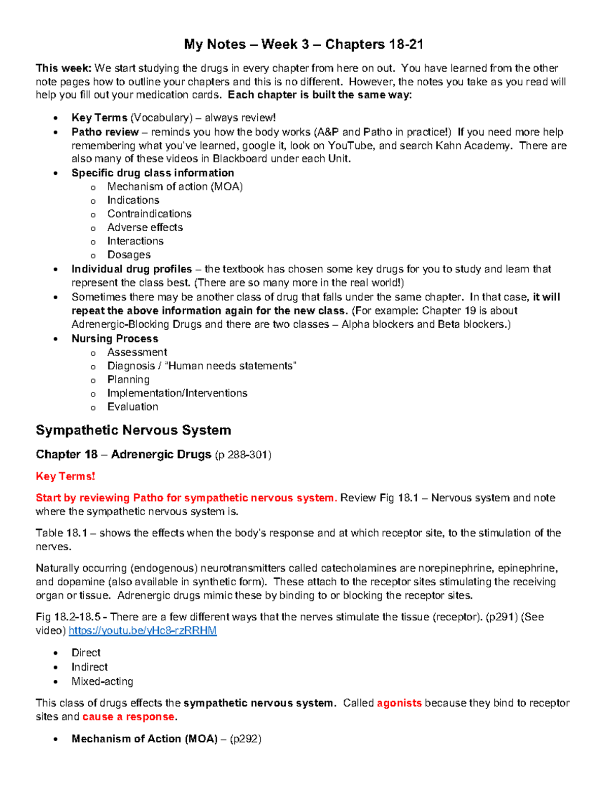 Week 3 - Ch 18-21 - Week 3 - Ch 18-21 - My Notes – Week 3 – Chapters 18 ...