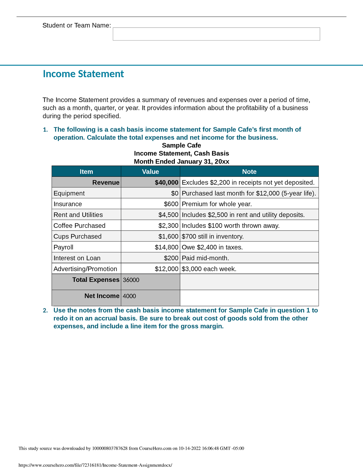 assignment of income irs