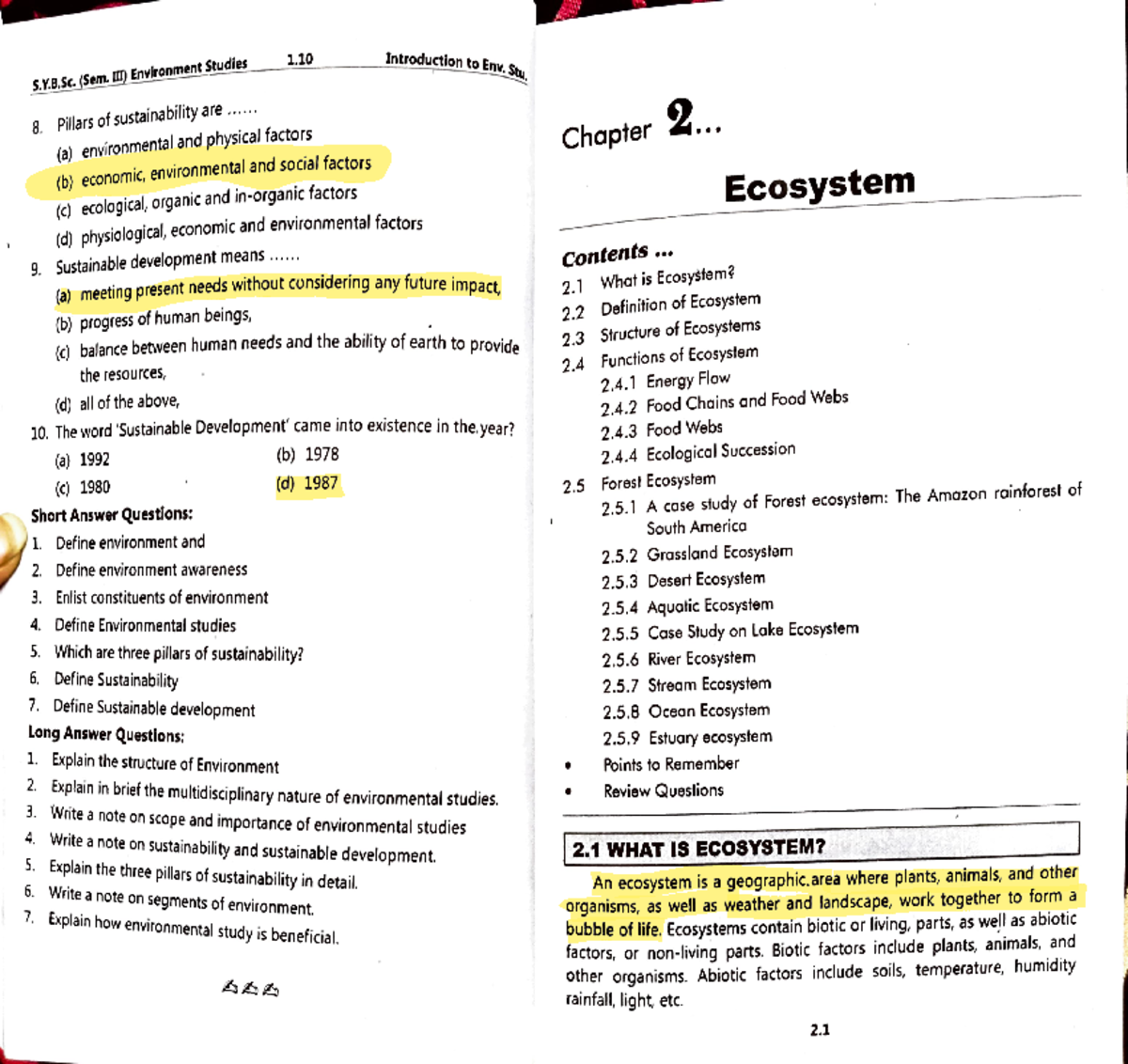 2 - Environmental Science - Studocu