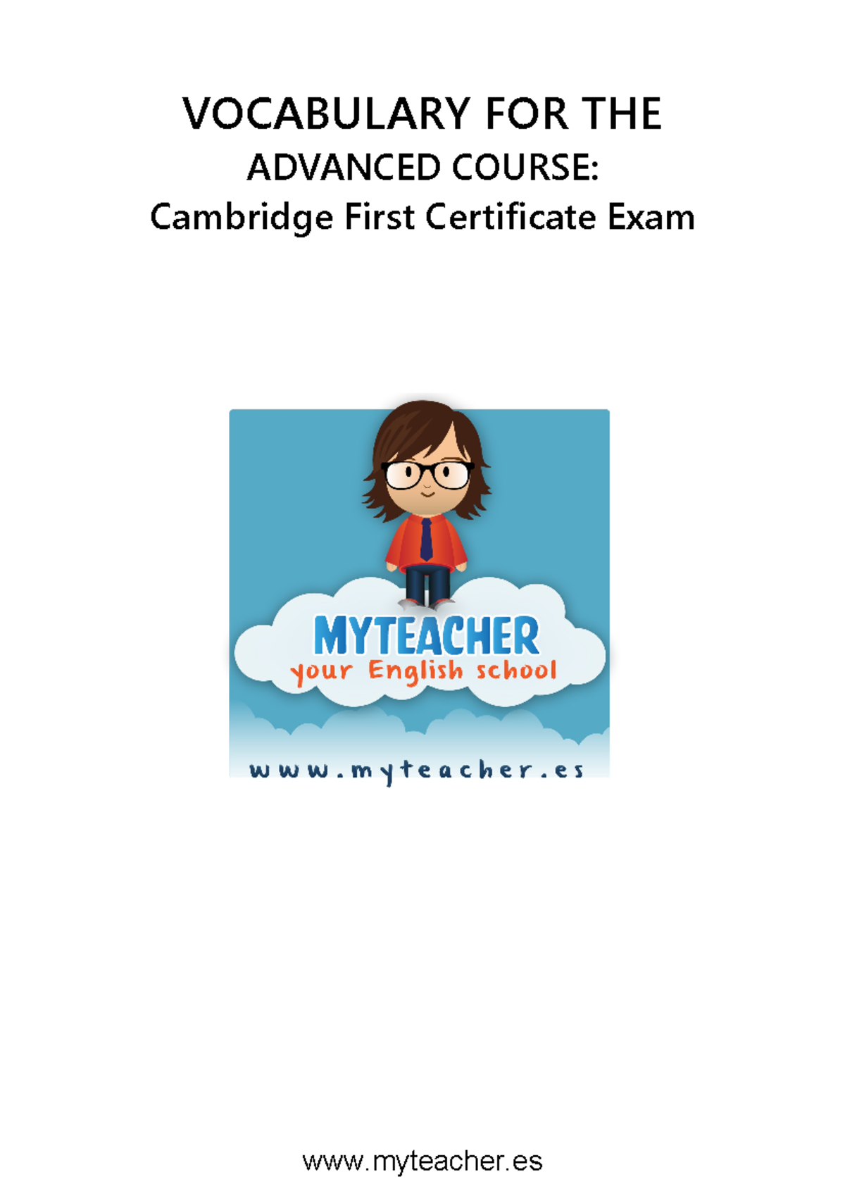 Booklet+Advanced+English VOCABULARY FOR THE ADVANCED COURSE