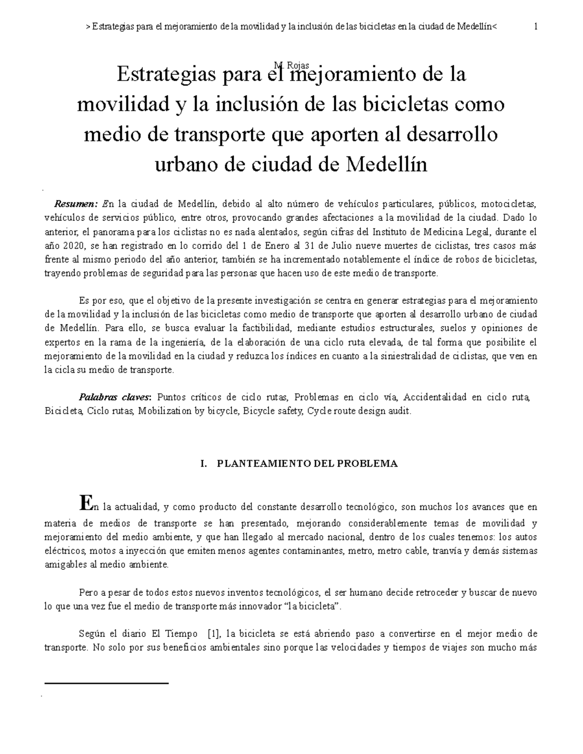 1) Estrategias para el mejoramiento de la movilidad y la inclusión de ...