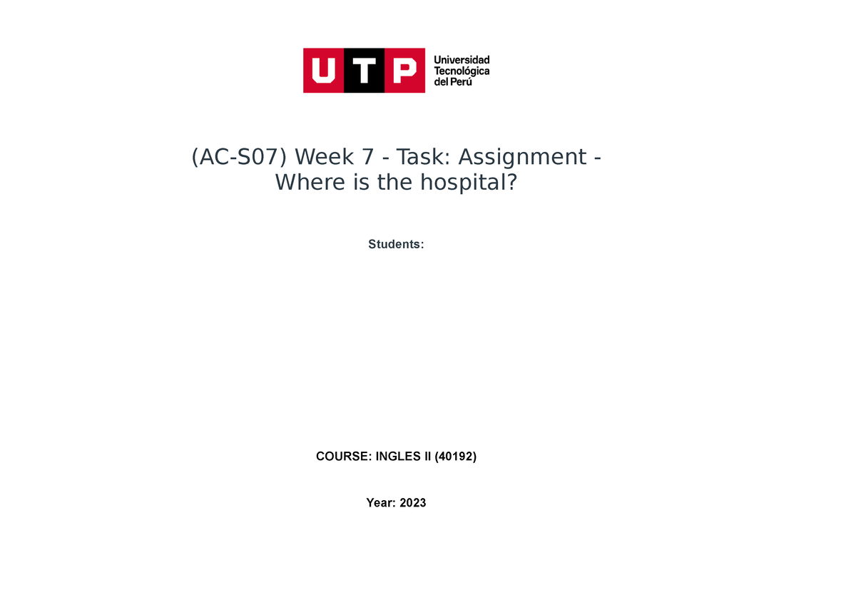 week 7 task assignment where is the hospital.pdf